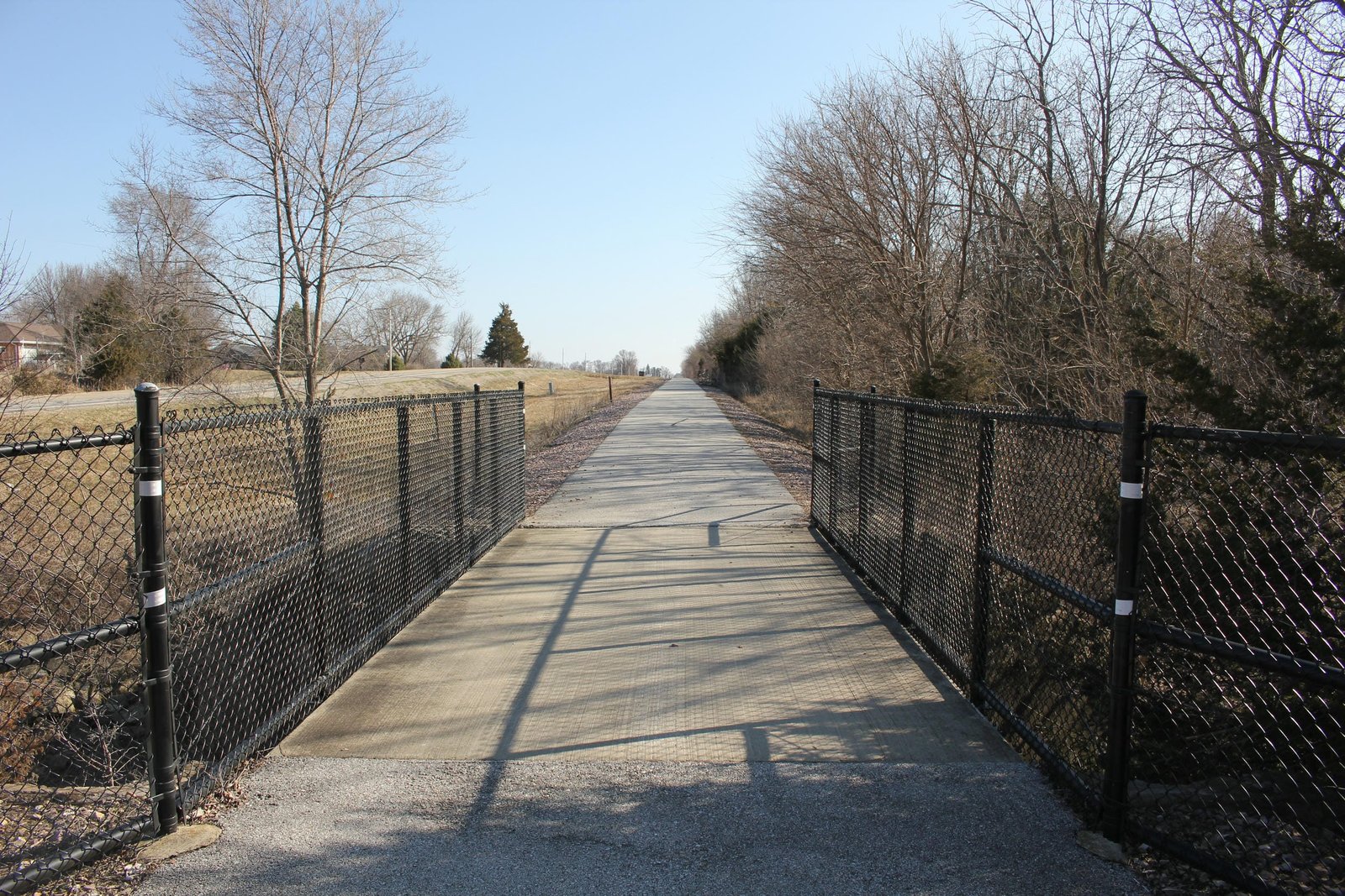 Looking south